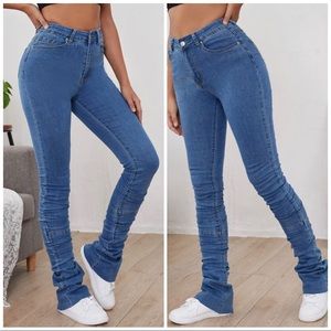 High Waist Stacked Jeans
